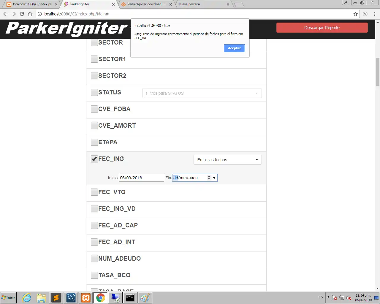 Download web tool or web app ParkerIgniter