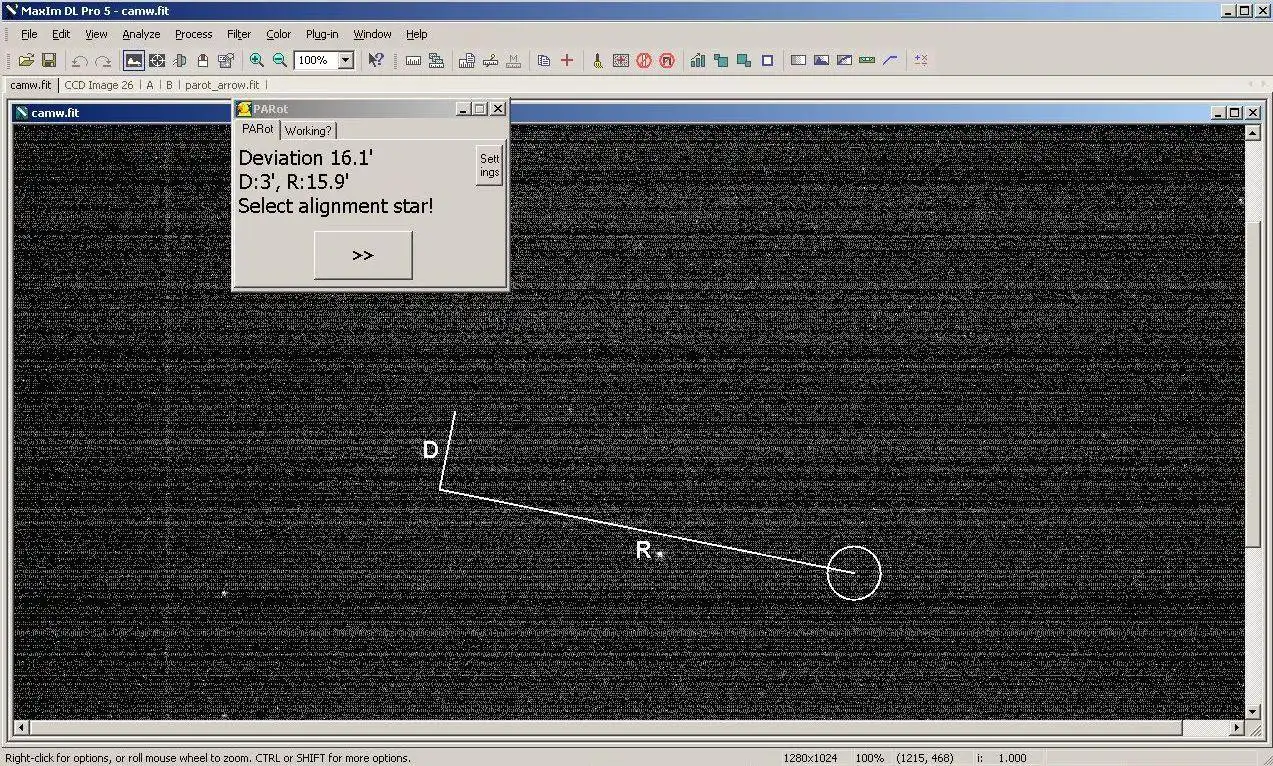 Download web tool or web app PARot polar aligner