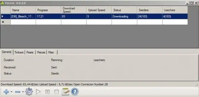 Download web tool or web app Parrot BitTorrent Client