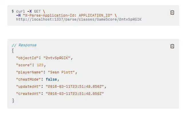 قم بتنزيل أداة الويب أو تطبيق الويب Parse Server