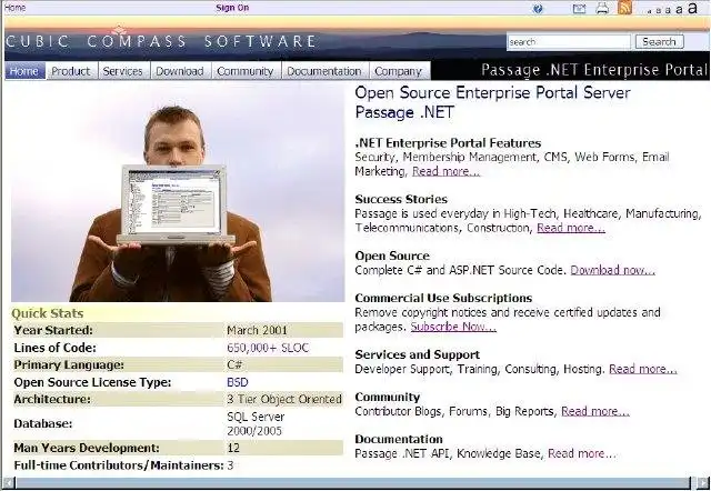 Download web tool or web app Passage .NET Enterprise Portal