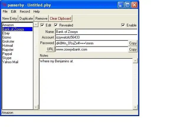 Unduh alat web atau aplikasi web Passerby Password Keeper