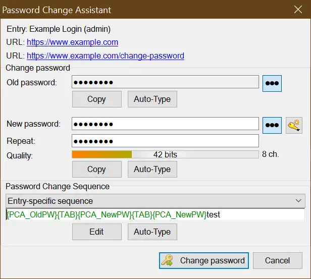 Web aracını veya web uygulamasını indirin PasswordChangeAssistant