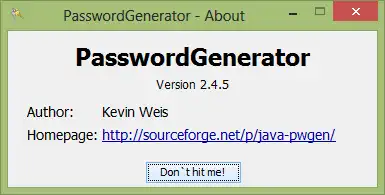 Download web tool or web app PasswordGenerator