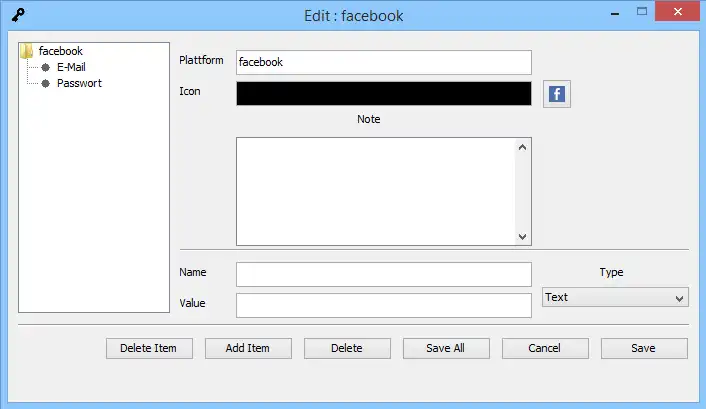 Download webtool of webapp Password Saver