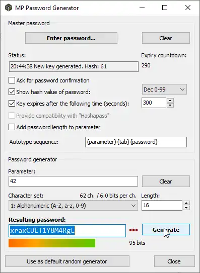 Загрузите веб-инструмент или веб-приложение Password Tech