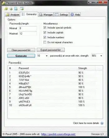 Télécharger l'outil Web ou l'application Web Ensemble d'outils de mot de passe