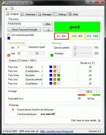 Télécharger l'outil Web ou l'application Web Ensemble d'outils de mot de passe