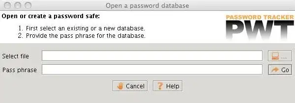 Download webtool of webapp Password Tracker