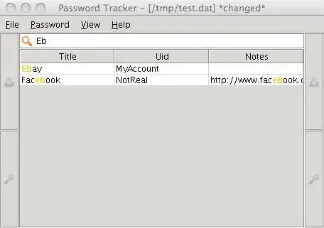 Download web tool or web app Password Tracker