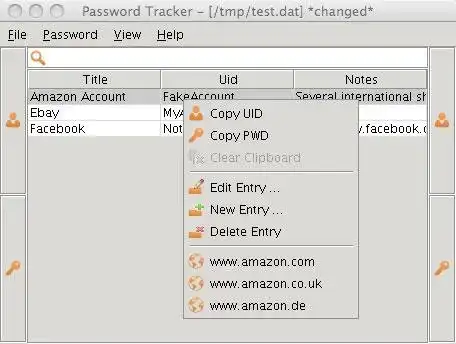 Download webtool of webapp Password Tracker