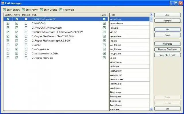 Download web tool or web app PATH Manager