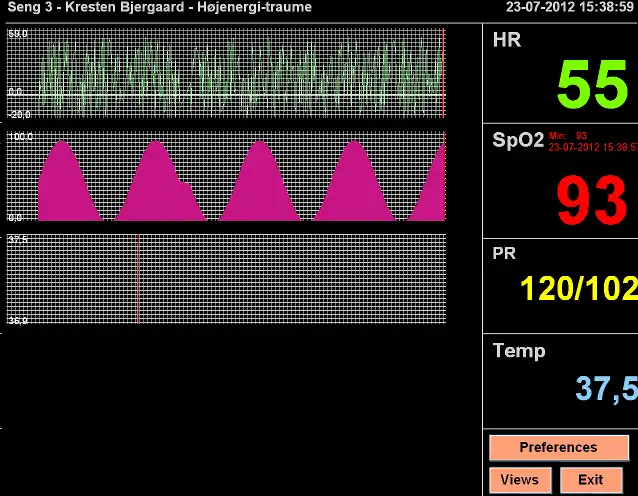 Download web tool or web app Patient Monitor to run in Windows online over Linux online