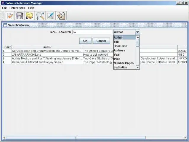 Download web tool or web app Patmus Bibliographic References Manager