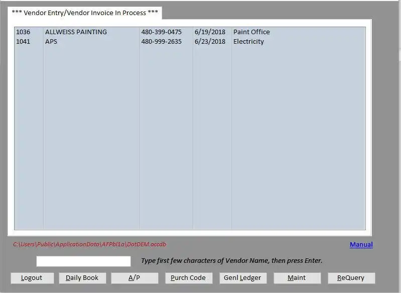 Download web tool or web app payables-disbursements