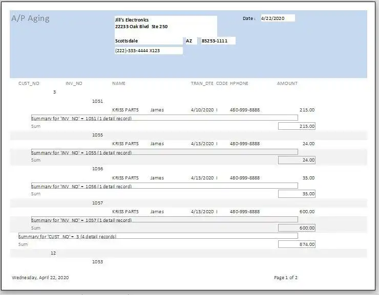 Download web tool or web app payables-disbursements