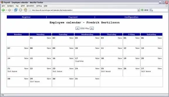 Download web tool or web app Payroll