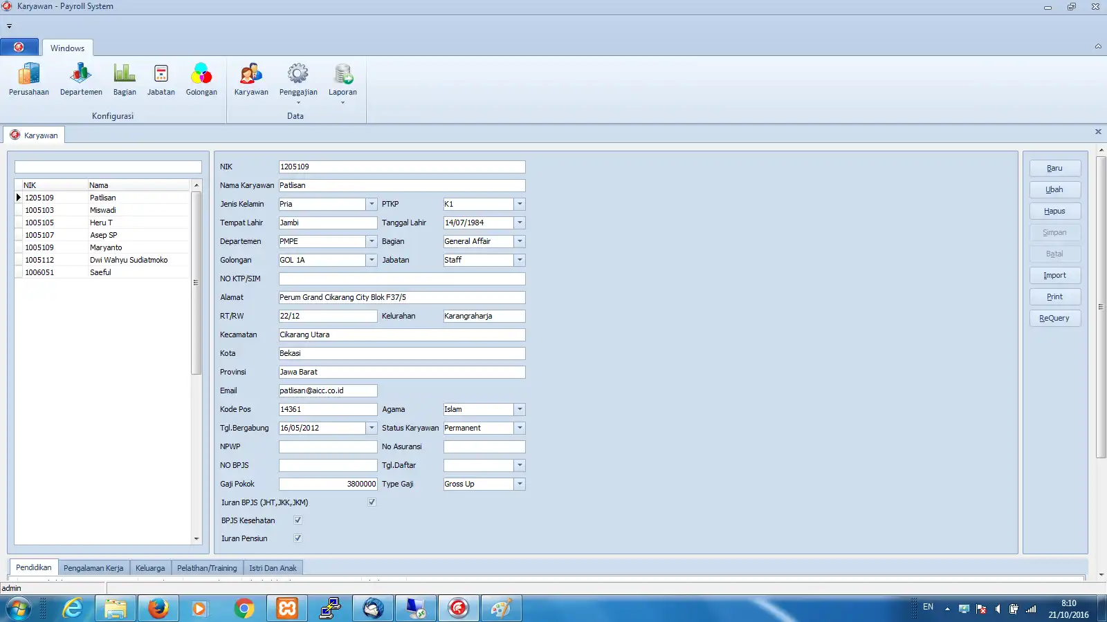 Download web tool or web app Payroll System