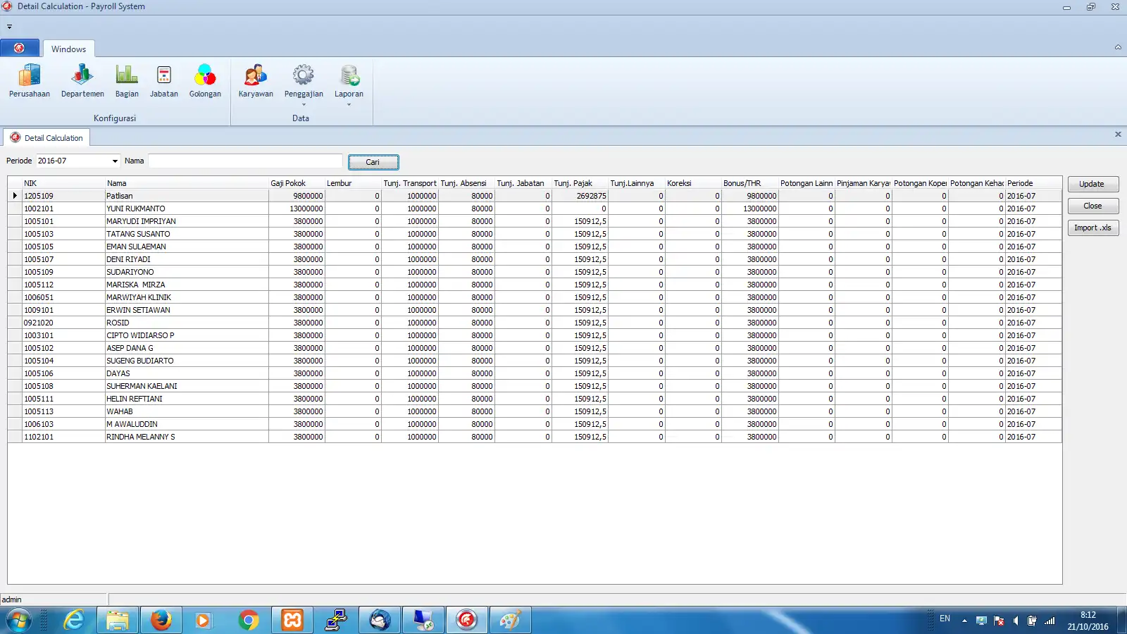 Download web tool or web app Payroll System