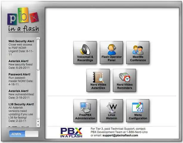 Download web tool or web app PBXinaFlash 3/ IncrediblePBX