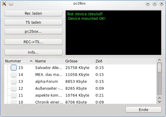 Download web tool or web app pc2box