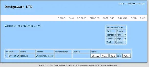 Download web tool or web app PcService