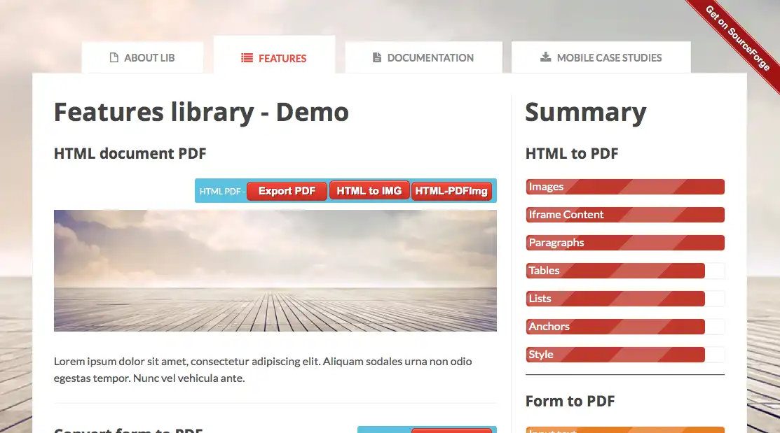 قم بتنزيل أداة الويب أو تطبيق الويب PDF API HTML5 Web Apps