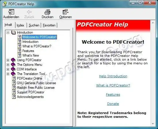 Download web tool or web app PDFCreator