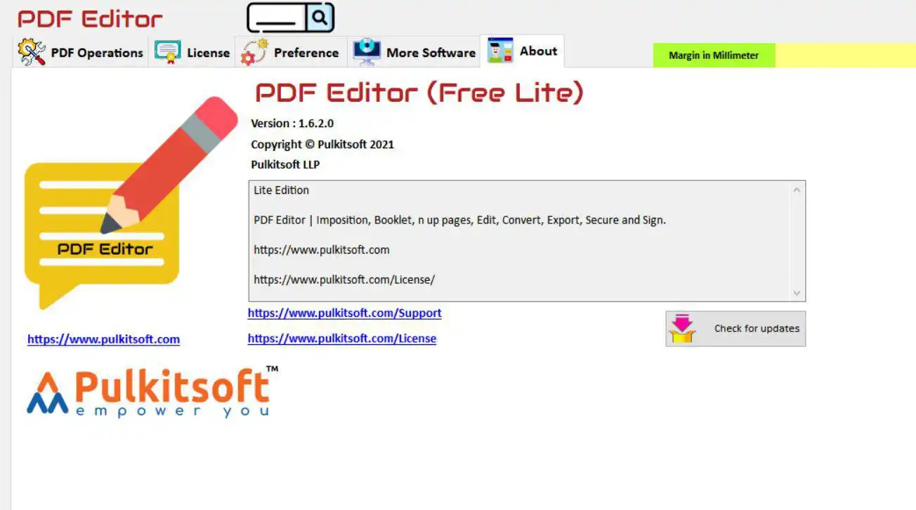 قم بتنزيل أداة الويب أو تطبيق الويب PDF Editor Lite