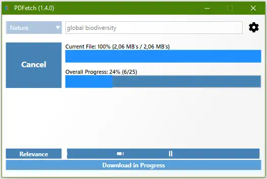 Download web tool or web app PDFetch to run in Windows online over Linux online