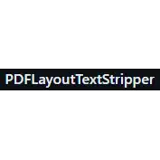 उबंटू ऑनलाइन, फेडोरा ऑनलाइन या डेबियन ऑनलाइन में ऑनलाइन चलाने के लिए PDFLayoutTextStripper Linux ऐप मुफ्त डाउनलोड करें