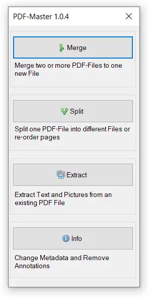 ดาวน์โหลดเครื่องมือเว็บหรือเว็บแอป PDF Master