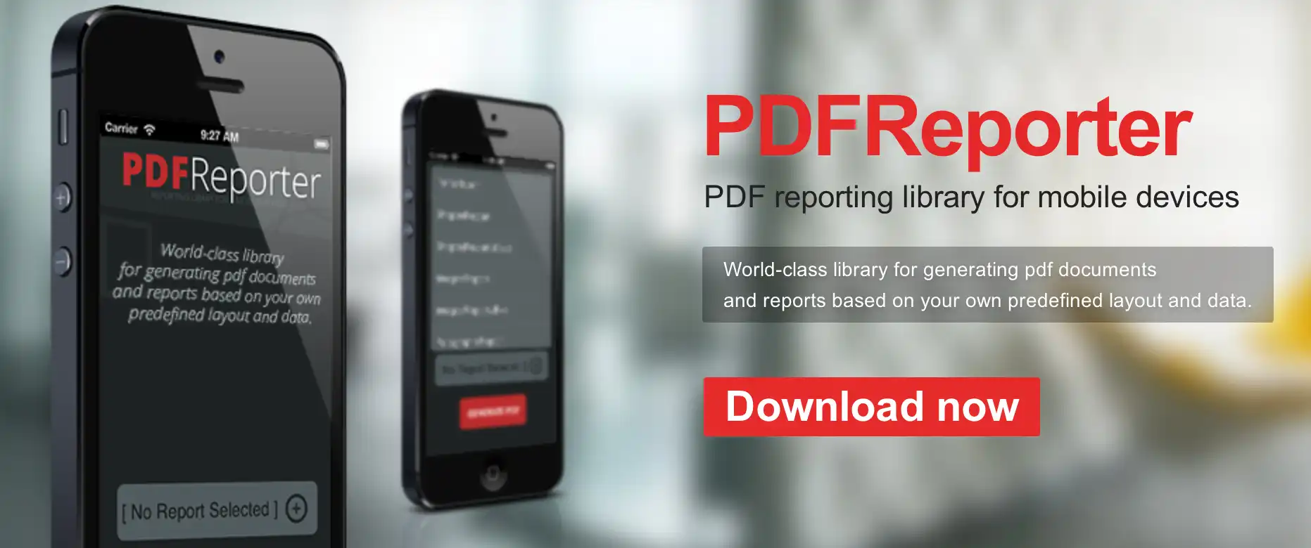 Télécharger l'outil Web ou l'application Web PDFReporter