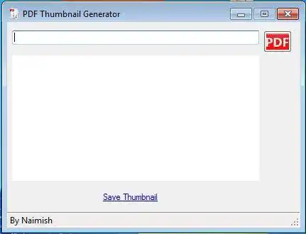 Download web tool or web app PDF Thumbnail Generator