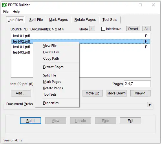 Web-Tool oder Web-App herunterladen PDFTK Builder Enhanced