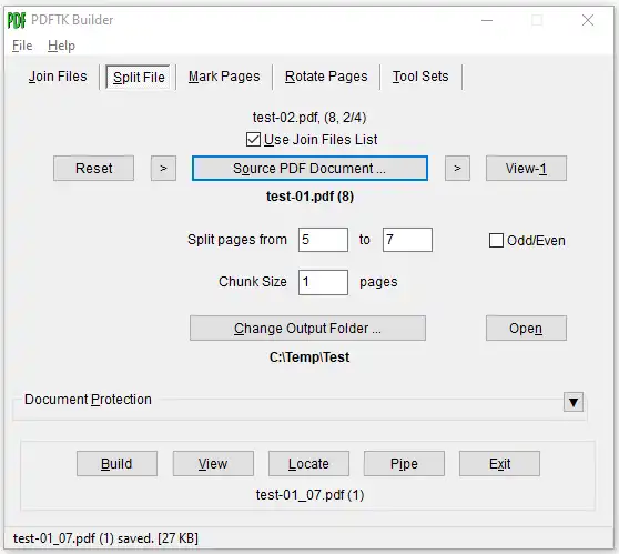 Web-Tool oder Web-App herunterladen PDFTK Builder Enhanced