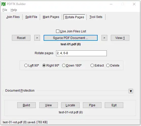 Web-Tool oder Web-App herunterladen PDFTK Builder Enhanced