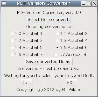 Scarica lo strumento Web o l'app Web PDF Version Converter