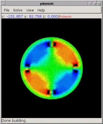 Загрузите веб-инструмент или веб-приложение pdnmesh Finite Element program