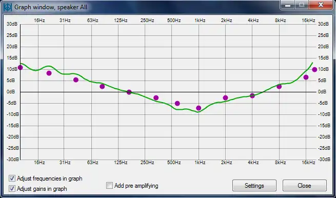 Télécharger l'outil Web ou l'application Web Peace Equalizer, interface Equalizer APO