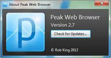 Download web tool or web app Peak Web Browser