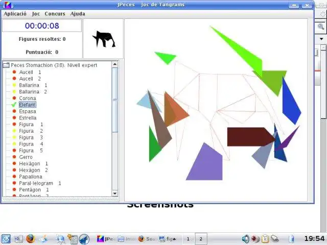 Baixe a ferramenta da web ou o aplicativo da web Peces (Joc de Tangram) para rodar no Windows online no Linux online