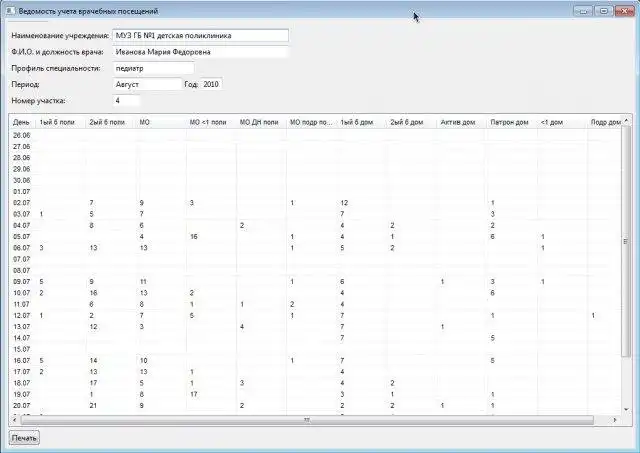 下载网络工具或网络应用程序 PediatricianRpt