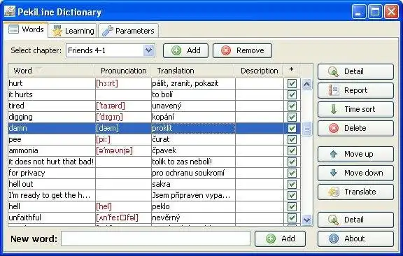 Download web tool or web app PekiLine Dictionary