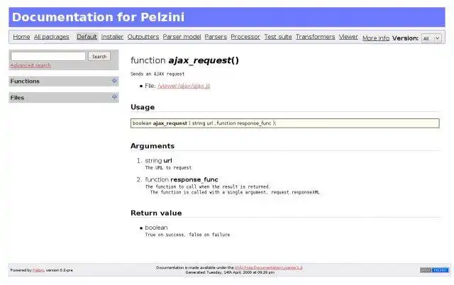 Загрузите веб-инструмент или веб-приложение Pelzini