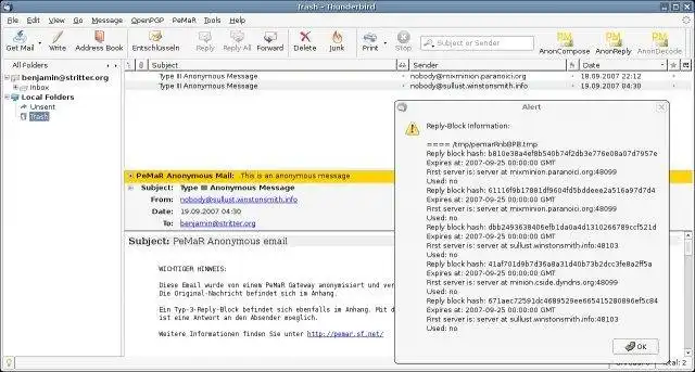 Download web tool or web app PeMaR - Privacy enhanced Mail Relay