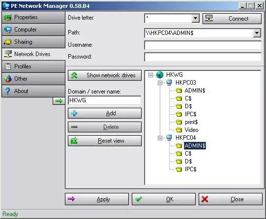 Download web tool or web app PENetwork