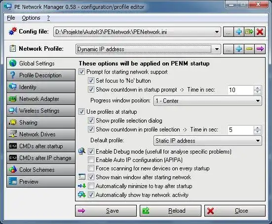 Download web tool or web app PENetwork