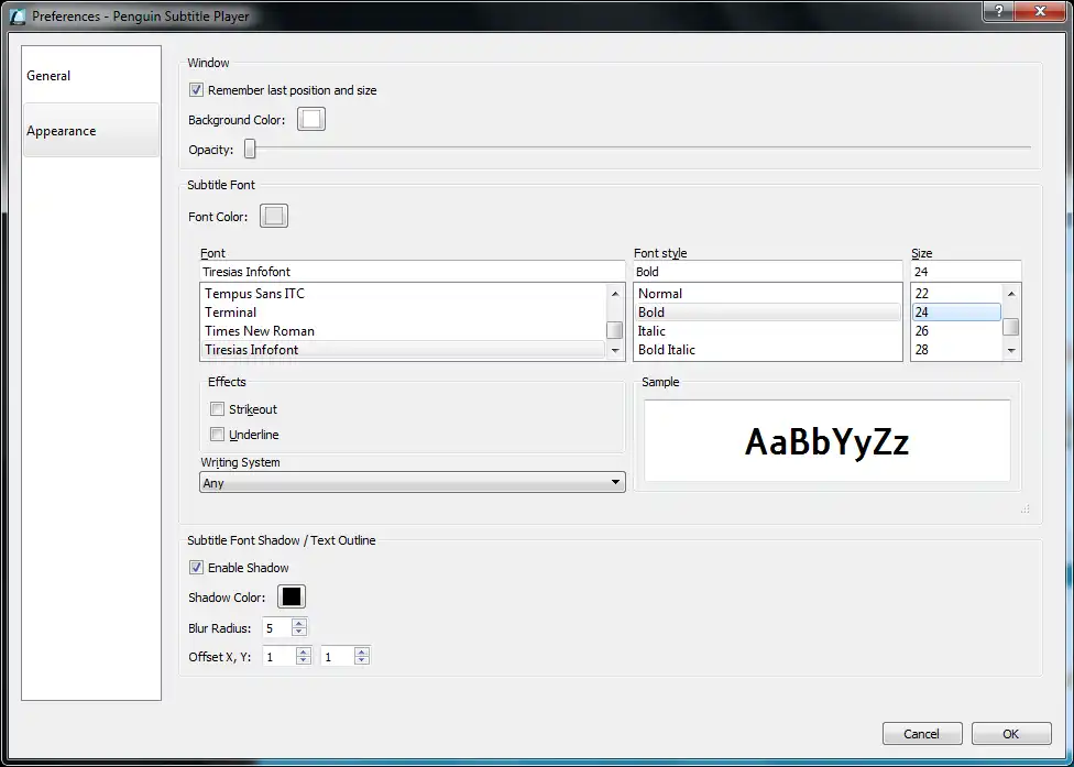 Download webtool of web-app Penguin Subtitle Player