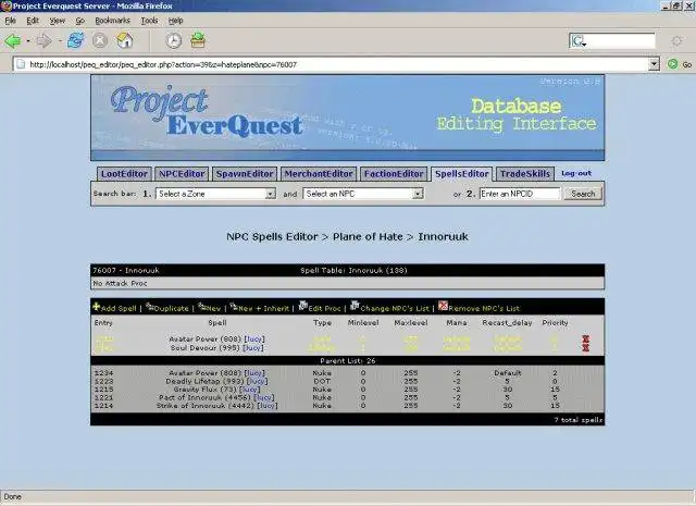 Download web tool or web app PEQ Database Editor